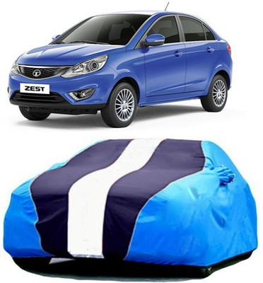 MSR STORE Car Cover For Tata Zest (With Mirror Pockets)(Blue)