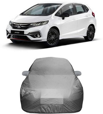 HDSERVICES Car Cover For Honda Jazz (With Mirror Pockets)(Grey)