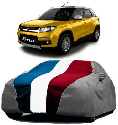 AAMANG Car Cover For Maruti Suzuki Vitara Brezza (With Mirror Pockets)(Red, Blue, Grey)