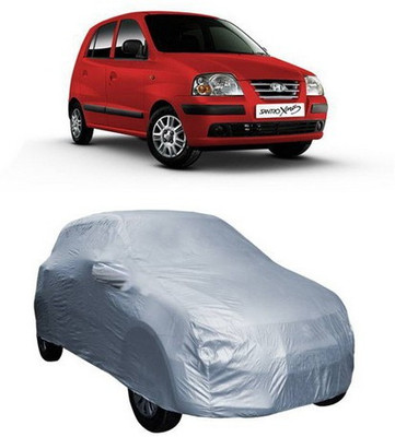 AAMANG Car Cover For Hyundai Santro Xing (With Mirror Pockets)(Silver)