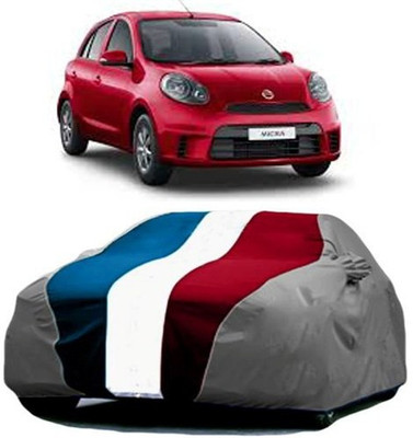 AAMANG Car Cover For Nissan Micra (With Mirror Pockets)(Red, Blue, Grey)