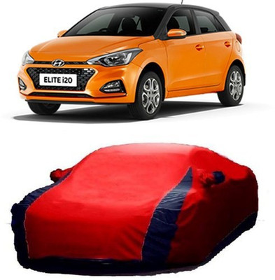 XGuard Car Cover For Hyundai Elite i20 (With Mirror Pockets)(Red)