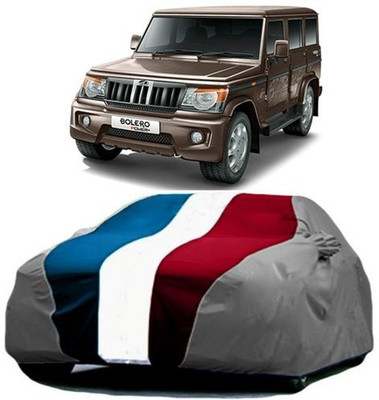 AAMANG Car Cover For Mahindra Bolero (With Mirror Pockets)(Red, Blue, Grey)