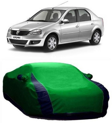 HDSERVICES Car Cover For Mahindra Logan Edge (With Mirror Pockets)(Green)