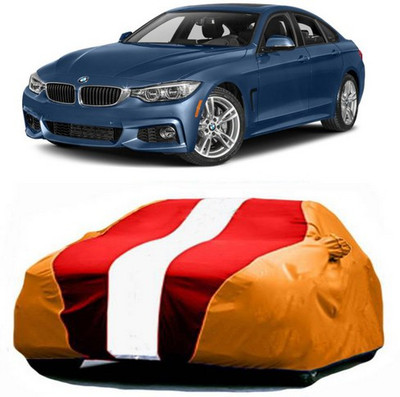 VIRMANG Car Cover For BMW Gran Coupe (With Mirror Pockets)(Red, Orange)