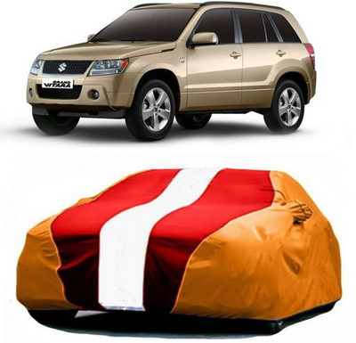 XGuard Car Cover For Maruti Suzuki Grand Vitara (With Mirror Pockets)(Red, Orange)
