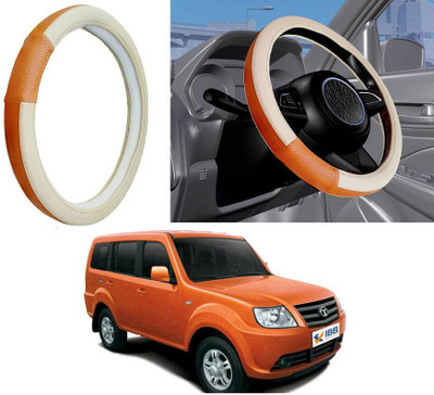 Auto Kite Steering Cover For Tata Grand Dicor(Beige, Leatherite)