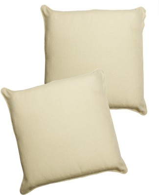 SOUMYA Cotton Cushions Cover(Pack of 2, 60 cm*60 cm, White)