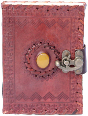 Apkamart Recycled Handmade A5 Diary Unruled 240 Pages(Brown)