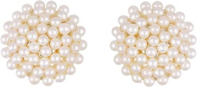 Kanishk Creations Pearl studs cluster Alloy Stud Earring