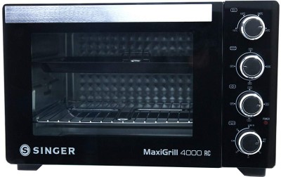Singer 40-Litre MAXIGRILL 4000 RC ( SOT 400 MBT ) Oven Toaster Grill (OTG)(Black)