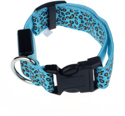 Nema Glow in The Dark Luminous Fluorescent Pet Collar - Blue - L Dog Everyday Collar(Large, Blue)