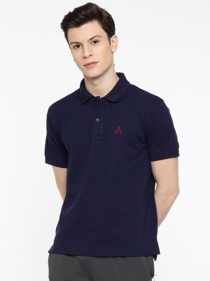 ACTIMAXX Solid Men Polo Neck Dark Blue T-Shirt