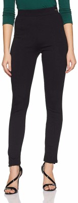 VAN HEUSEN Solid Women Black Track Pants