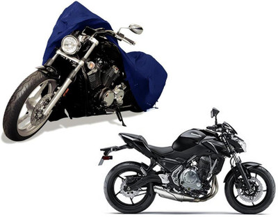 Auto Kite Waterproof Two Wheeler Cover for Kawasaki(Z250, Blue)