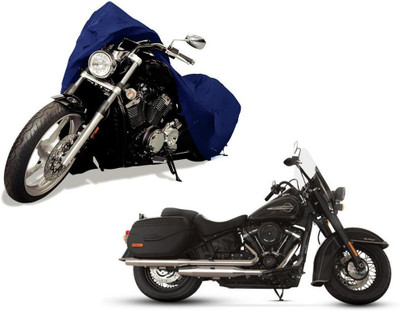 Auto Kite Waterproof Two Wheeler Cover for Harley Davidson(Diavel, Blue)