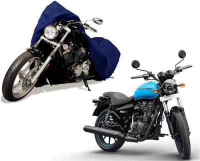Auto Kite Waterproof Two Wheeler Cover for Royal Enfield(Thunderbird 500, Blue)