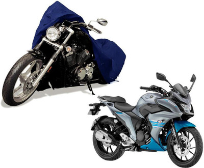 Auto Kite Waterproof Two Wheeler Cover for Yamaha(Fazer, Blue)