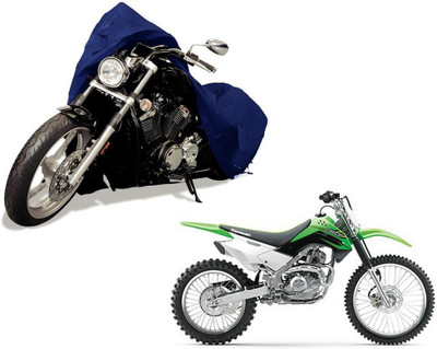 Auto Kite Waterproof Two Wheeler Cover for Kawasaki(X1, Blue)