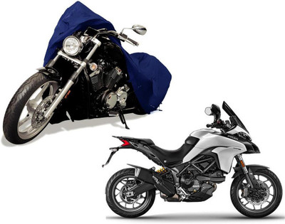 Auto Kite Waterproof Two Wheeler Cover for Ducati(Multistrada, Blue)