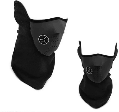 Aryshaa Black Bike Face Mask for Men & Women(Size: M,  Balaclava)