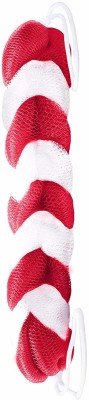 PANACHE Shower Sponge, Red and White -- red/white