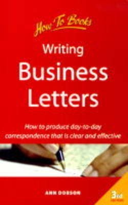 Writing Business Letters(English, Paperback, Dobson Ann)