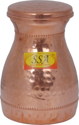Shivshakti Arts Hammered Design Pure Copper Badroom Small Bottle, 500 ML::Set Of 1 500 ml Bottle(Pack of 1, Multicolor, Copper)