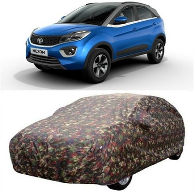 MSR STORE Car Cover For Tata Nexon (With Mirror Pockets)(Multicolor)