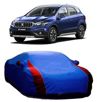 SMR Store Car Cover For Maruti Suzuki S-Cross (With Mirror Pockets)(Blue)