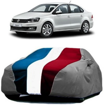 AAMANG Car Cover For Volkswagen Vento (Without Mirror Pockets)(Grey)