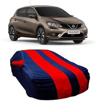 MSR STORE Car Cover For Nissan Pulsar (With Mirror Pockets)(Red)