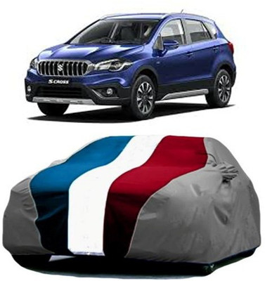 MSR STORE Car Cover For Maruti Suzuki S-Cross (With Mirror Pockets)(Red, Blue, Grey)
