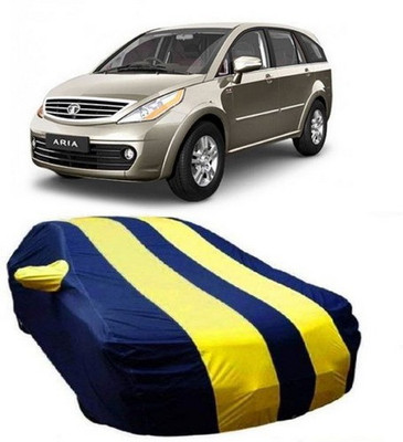 MSR STORE Car Cover For Tata Aria (With Mirror Pockets)(Yellow, Blue)