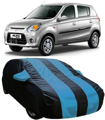 AASDEE Car Cover For Maruti Suzuki Alto 800 (With Mirror Pockets)(Blue, Black)