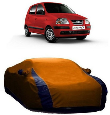 AASDEE Car Cover For Hyundai Santro Xing (With Mirror Pockets)(Orange)