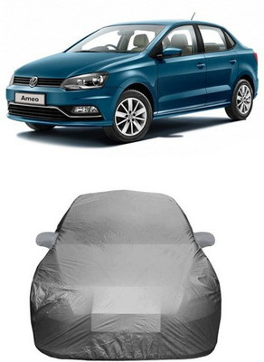 MSR STORE Car Cover For Volkswagen Ameo (With Mirror Pockets)(Grey)