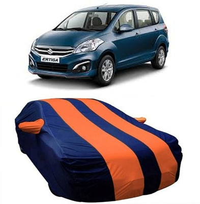 HDSERVICES Car Cover For Maruti Suzuki Ertiga (With Mirror Pockets)(Orange)