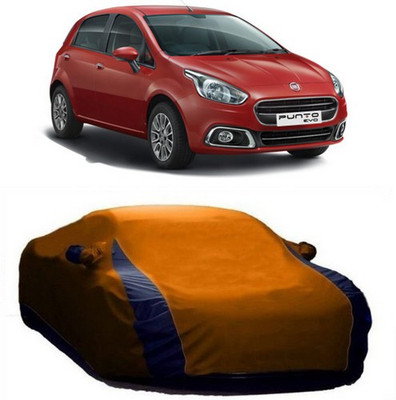 MSR STORE Car Cover For Fiat Punto Evo (With Mirror Pockets)(Orange)