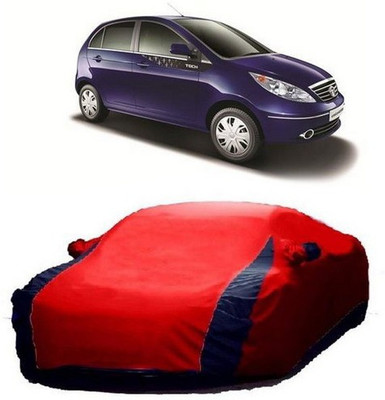 XGuard Car Cover For Tata Vista Tech (With Mirror Pockets)(Red)