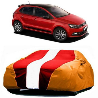 MSR STORE Car Cover For Volkswagen Polo GT (With Mirror Pockets)(Red, Orange)