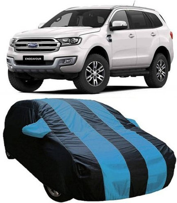 VIRMANG Car Cover For Ford Endeavour (With Mirror Pockets)(Blue)