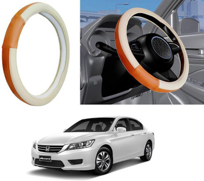 Auto Kite Steering Cover For Honda Accord(Camel, Beige, Leatherite)