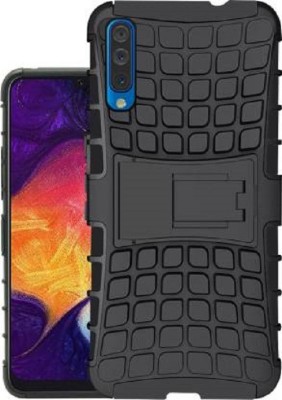 Empire Accessories Back Cover for Samsung A50 Tyre case with kick stand with superior quality(Black)