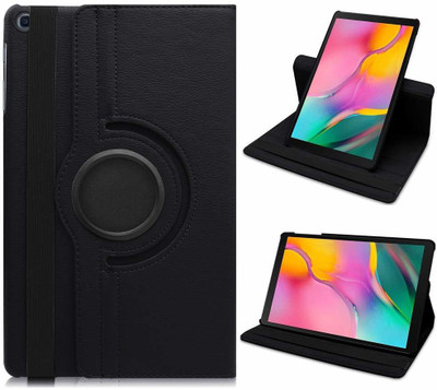 Snatchy Flip Cover for Samsung Galaxy Tab A 10.1 (2019) T515 (Premium 360 Degree Rotate Case)(Black)
