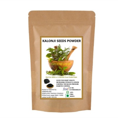 GREENELAND Black Cumin ( Kalonji ) Seeds Powder 400 GM(400 g)