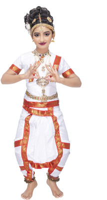 Smuktar garments Bharatnatyam Kids Costume Wear
