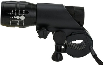 ZIGLY Head Light Zoomable Flashlight Torch 3 Mode Black LED Front Light(Black)
