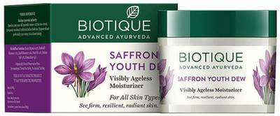 BIOTIQUE bio saffron youth dew visibly ageless moisturizer  (50 g)
