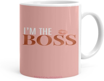 Kesri Gifts I Am The Boss Theme(kg-jan-07427P) Ceramic Coffee Mug(325 ml)